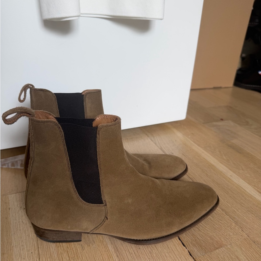 Men's ORO Los Angeles Suede Chelsea Boots in Brown